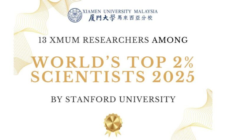 13 XMUM Scientists Featured in Stanford University's 2025 World's Top 2% Scientists List