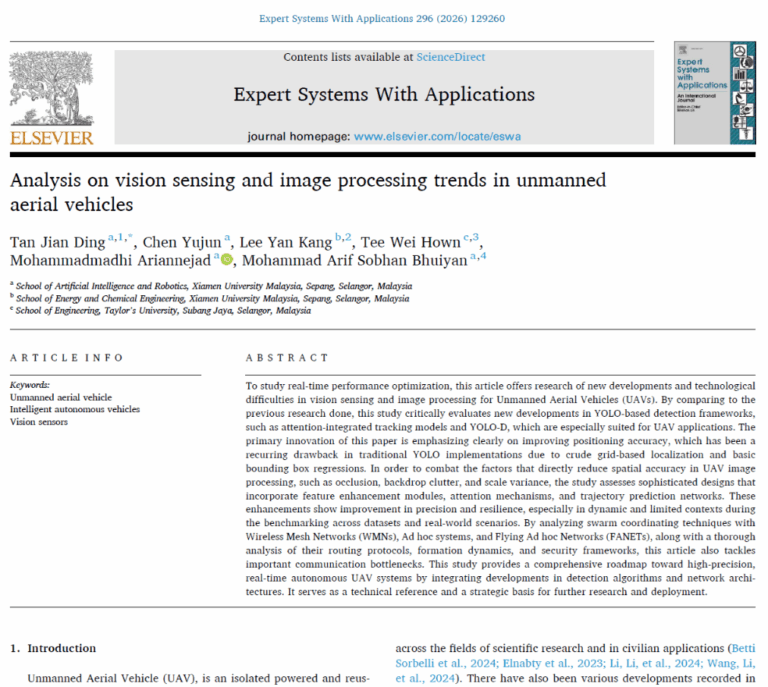 Assoc. Prof. Dr. Tan Jian Ding and Team Publish in SCI Journals