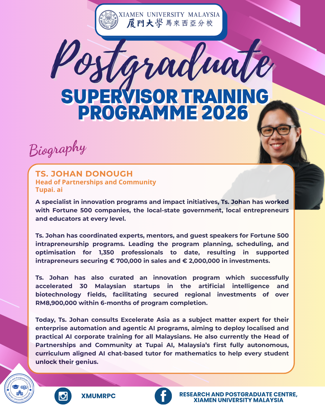 Postgraduate Supervisor Training Programme 2026 – Series I – Research ...