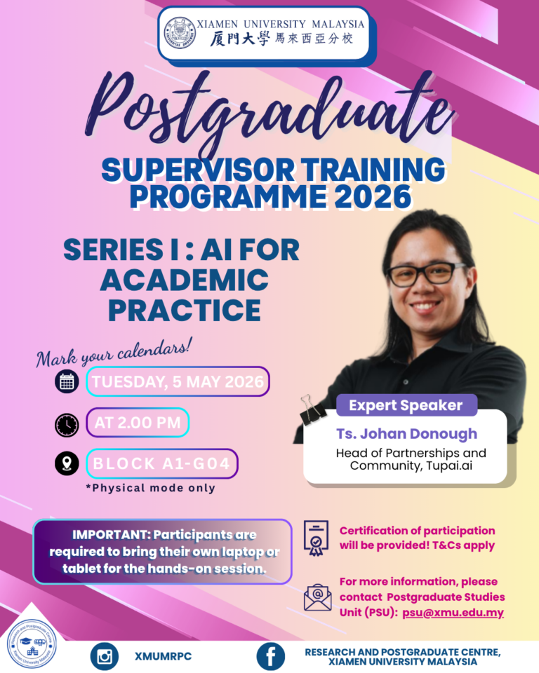 Postgraduate Supervisor Training Programme 2026 - Series I