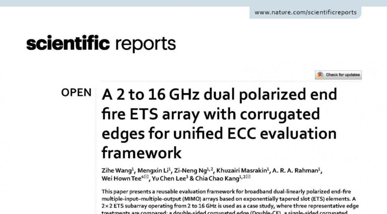 XMUM Undergraduate Student Publishes on Antenna Technology for Future Wireless Communication