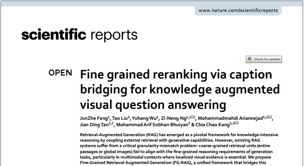 XMUM Alumnus Publishes in Scientific Reports
